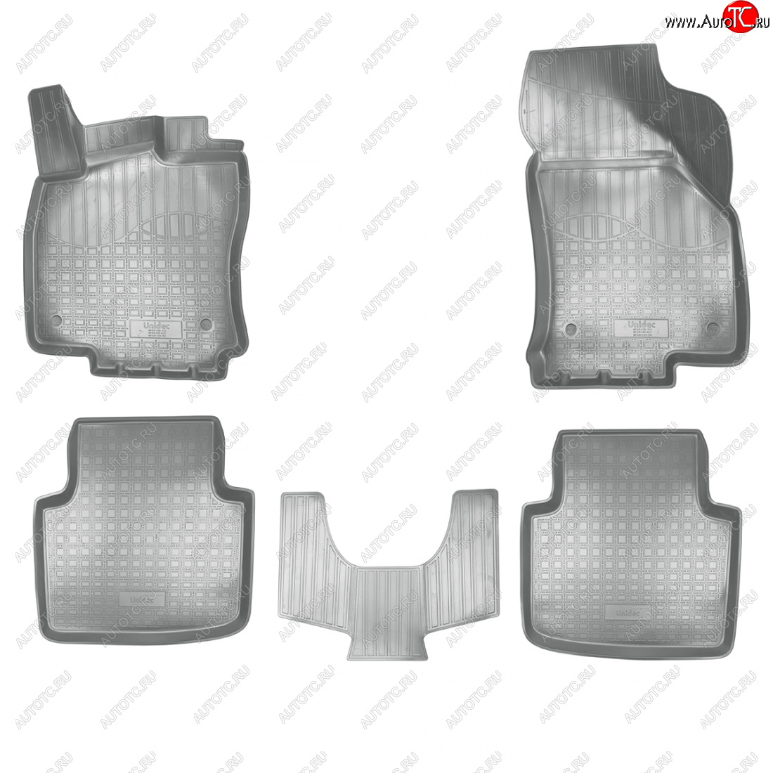 3 579 р. Коврики салонные Norplast  3D  Skoda Superb  B8 (3V) (2015-2019) лифтбэк дорестайлинг (серый)  с доставкой в г. Нижний Новгород