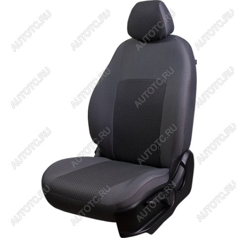 7 299 р. Комплект чехлов для сидений (РЗС 40/60 3Г Жаккард) Дублин Lord Autofashion Hyundai IX35 LM дорестайлинг (2009-2013) (серый, вставка Сеул серая)  с доставкой в г. Нижний Новгород