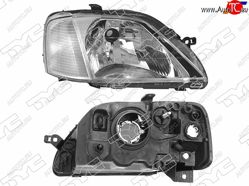 4 299 р. Фара правая (под корректор, хрусталь) TYC  Renault Logan  1 (2004-2010) дорестайлинг  с доставкой в г. Нижний Новгород