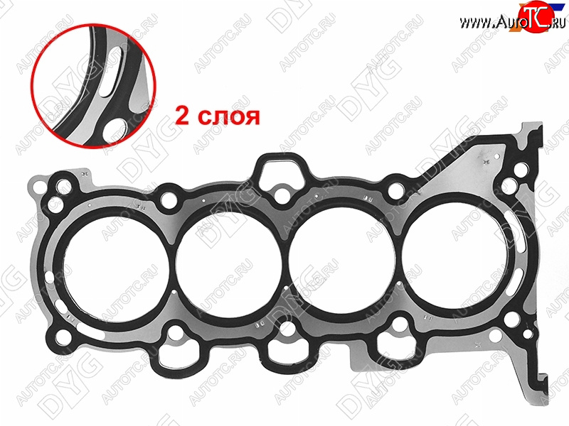 2 299 р. Прокладка ГБЦ G4EH 2.0 (металл) DYG  Hyundai Creta (GS,  SU), Elantra (AD,  CN7), Tucson (TL,  NX4), KIA Cerato (3 YD,  4 BD), Sportage (4 QL,  5 NQ5)  с доставкой в г. Нижний Новгород