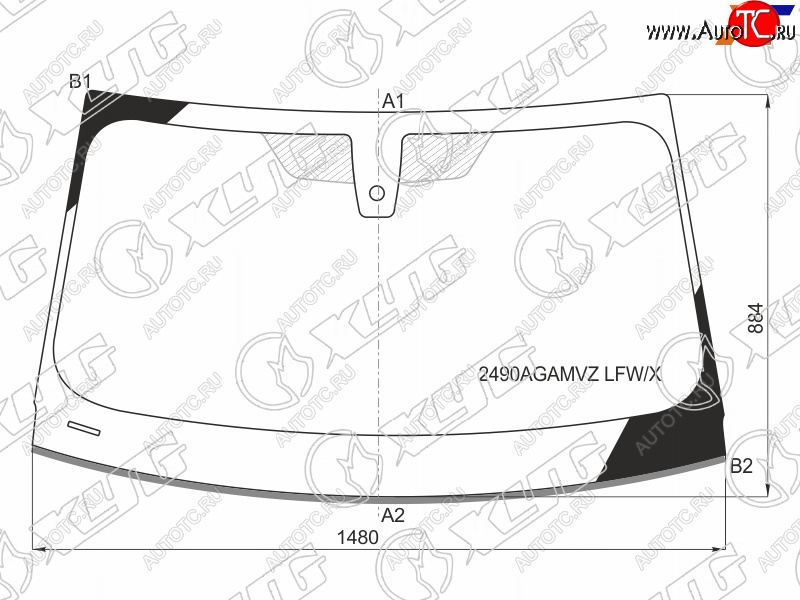 7 449 р. Стекло лобовое (Датчик дождя Молдинг 4D SED) XYG  BMW 3 серия  G20 (2018-2022) седан  с доставкой в г. Нижний Новгород