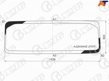 Стекло лобовое (Антенна) XYG Jeep (Джип) Wrangler (Вранглер)  JL (2018-2024) JL