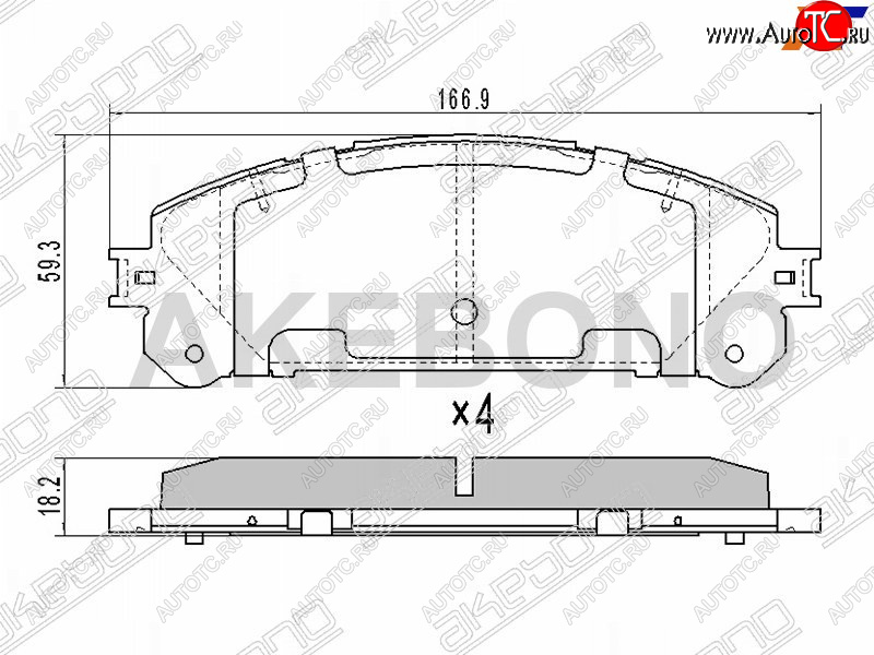 3 099 р. Колодки тормозные перед FL-FR SAT  Toyota Highlander  XU40 (2007-2013) дорестайлинг, рестайлинг  с доставкой в г. Нижний Новгород