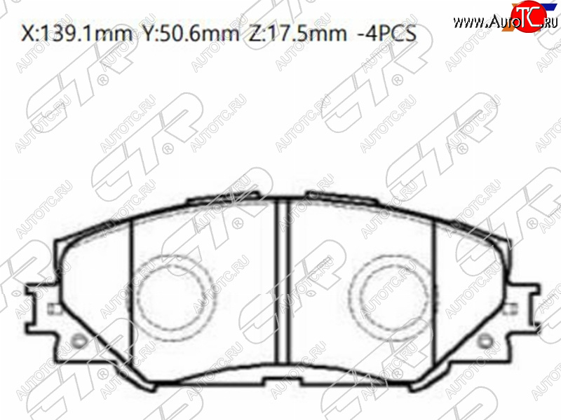 2 089 р. Колодки тормозные перед FL-FR SAT  Toyota Allion T260 седан дорестайлинг (2007-2010)  с доставкой в г. Нижний Новгород