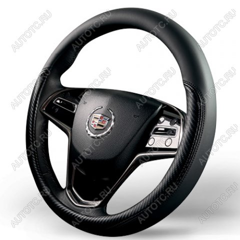 629 р. Оплетки на руль (37-39см GP 2103 кож/зам) Автопилот Nissan Sylphy (2008-2012) (черный)  с доставкой в г. Нижний Новгород