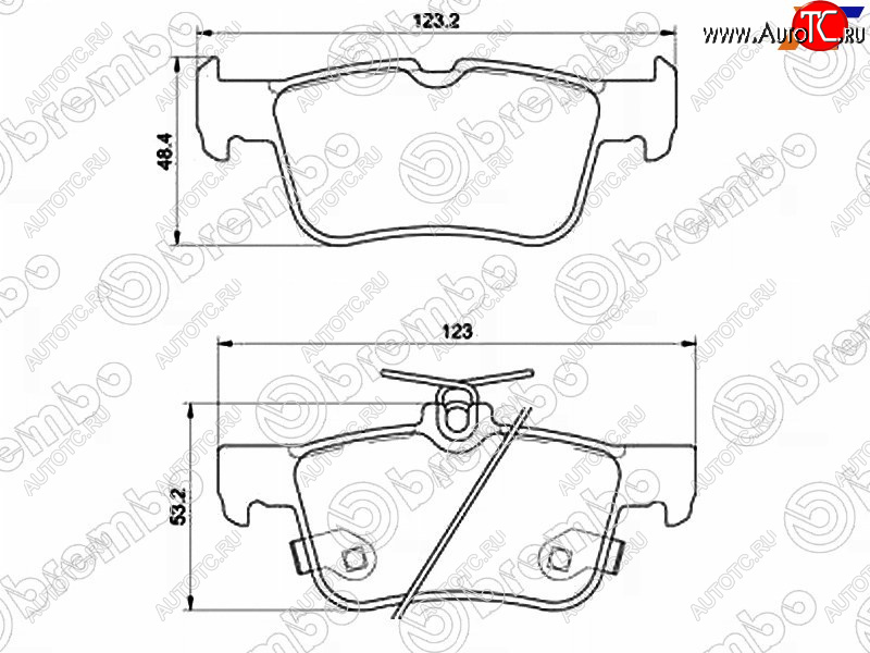 5 999 р. Колодки тормозные задние RH-LH SAT  Ford Galaxy  CK,CD390 - S-Max  CJ  с доставкой в г. Нижний Новгород