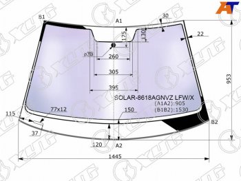 24 749 р. Стекло лобовое (Атермальное Молдинг) XYG Volkswagen Golf 7 дорестайлинг, хэтчбэк 5 дв. (2012-2017)  с доставкой в г. Нижний Новгород. Увеличить фотографию 2