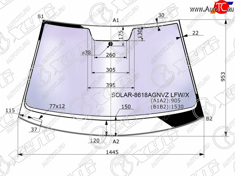 24 749 р. Стекло лобовое (Атермальное Молдинг) XYG Volkswagen Golf 7 дорестайлинг, хэтчбэк 5 дв. (2012-2017)  с доставкой в г. Нижний Новгород