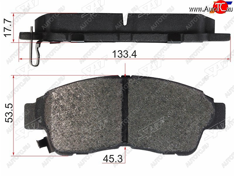 1 199 р. Колодки тормозные перед FL-FR SAT  Toyota Carina T190 седан дорестайлинг (1992-1994)  с доставкой в г. Нижний Новгород