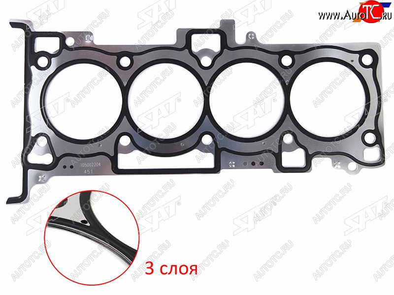 2 149 р. Прокладка ГБЦ 4G69 2.4 SAT Mitsubishi Delica D:2 1 (2011-2015)  с доставкой в г. Нижний Новгород