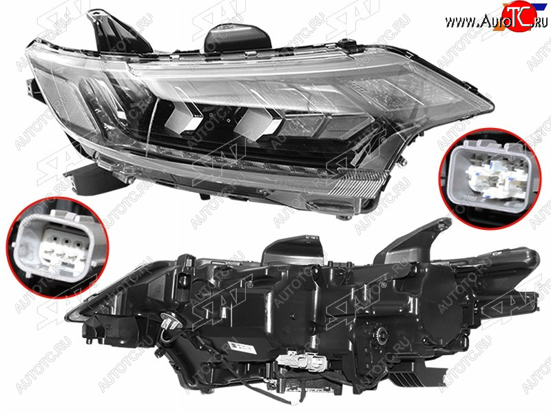 30 699 р. Фара правая (LED) SAT  Mitsubishi Outlander  GF (2018-2022) 3-ий рестайлинг  с доставкой в г. Нижний Новгород