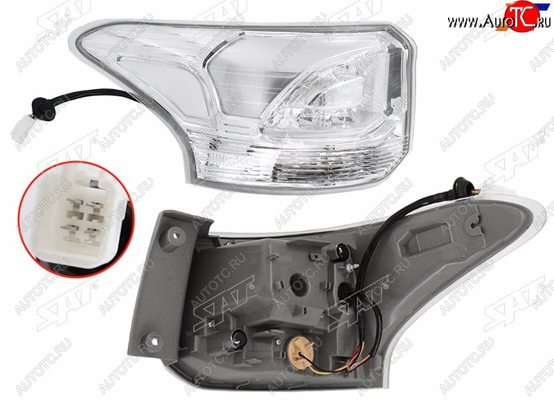 10 349 р. Фонарь задний левый (внешний, LED) SAT  Mitsubishi Outlander  GF (2014-2016) 1-ый рестайлинг  с доставкой в г. Нижний Новгород