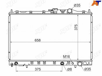Радиатор SAT Mitsubishi Chariot N30,N40 рестайлинг (1994-1997)