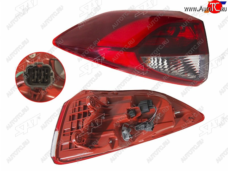 7 749 р. Фонарь задний левый (внешний, LED) SAT  Hyundai Tucson  TL (2015-2018) дорестайлинг  с доставкой в г. Нижний Новгород