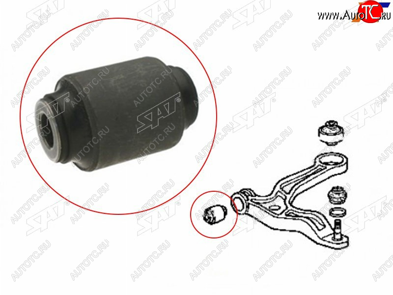 399 р. Сайлентблок переднего рычага FR SAT  Honda Pilot  YF1 (2002-2005) дорестайлинг  с доставкой в г. Нижний Новгород