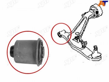 339 р. Сайлентблок переднего нижнего рычага FR SAT  Nissan Wingroad  2 Y11 (1999-2005) дорестайлинг универсал, рестайлинг универсал  с доставкой в г. Нижний Новгород. Увеличить фотографию 3