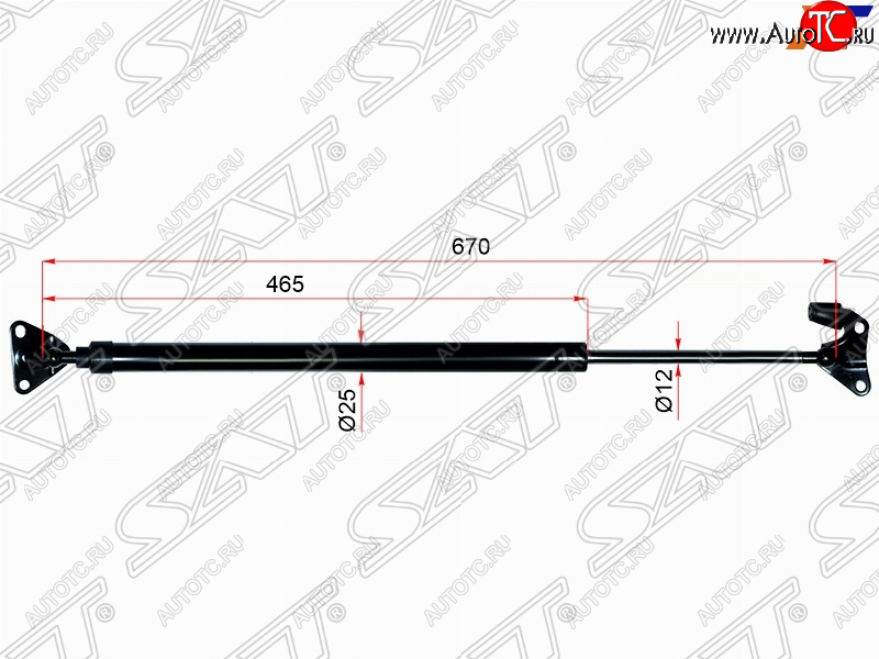 1 049 р. Правый упор крышки багажника (низкая крыша) SAT Toyota Hiace H200 минивэн (Япония) дорестайлинг  (2004-2007)  с доставкой в г. Нижний Новгород