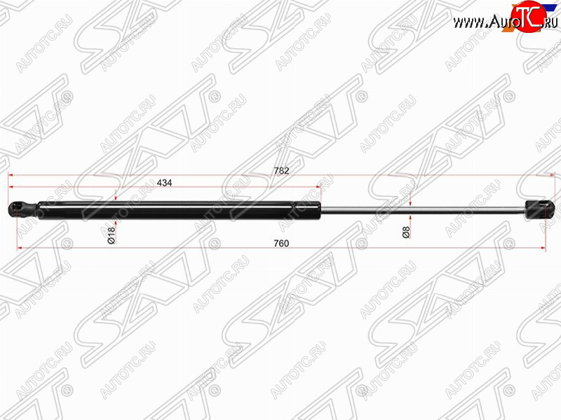 679 р. Упор капота SAT  Audi A4  B8 - A5 ( 8T,  F5)  с доставкой в г. Нижний Новгород