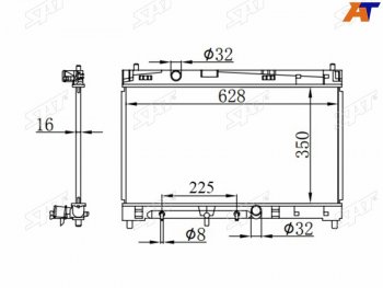 Радиатор SAT Toyota Ractis (2005-2010)