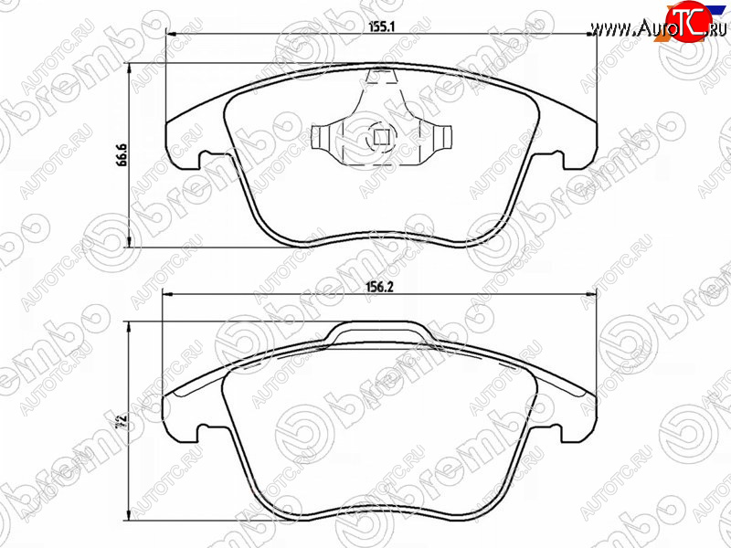 3 699 р. Колодки тормозные перед FL-FR SAT  Ford Mondeo, Land Rover Freelander (L359), Volvo S60 (FS седан), XC70  с доставкой в г. Нижний Новгород