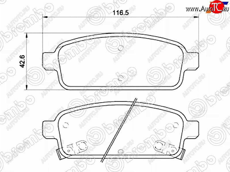 2 789 р. Колодки тормозные задние RH-LH SAT Chevrolet Cruze J300 седан дорестайлинг (2009-2012)  с доставкой в г. Нижний Новгород