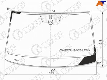 12 399 р. Стекло лобовое (Датчик дождя Молдинг) XYG  Volkswagen Jetta  A7 (2018-2022) седан дорестайлинг  с доставкой в г. Нижний Новгород. Увеличить фотографию 2