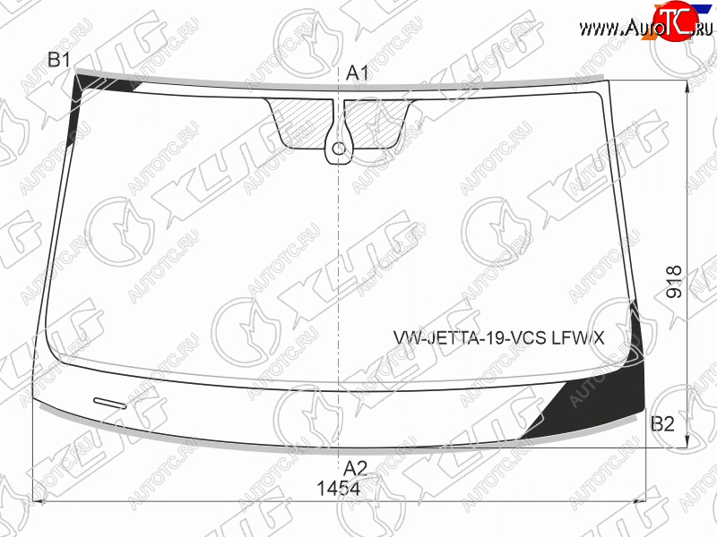 12 399 р. Стекло лобовое (Датчик дождя Молдинг) XYG  Volkswagen Jetta  A7 (2018-2022) седан дорестайлинг  с доставкой в г. Нижний Новгород