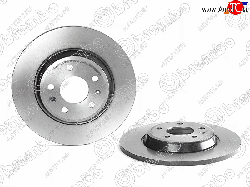 5 949 р. Задний тормозной диск BREMBO Audi A6 C7 дорестайлинг, седан (2010-2014)  с доставкой в г. Нижний Новгород