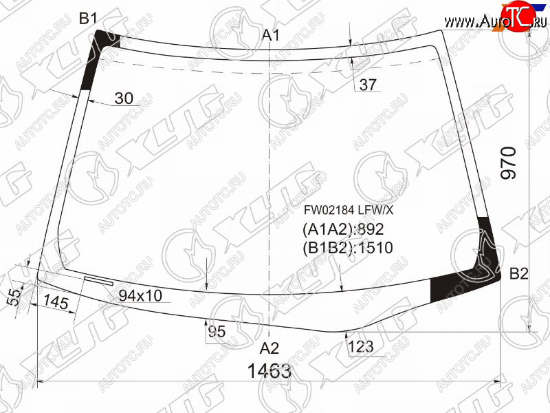 5 699 р. Стекло лобовое (4D SED) XYD  Honda Civic  ES (2000-2006) седан дорестайлинг, седан рестайлинг  с доставкой в г. Нижний Новгород