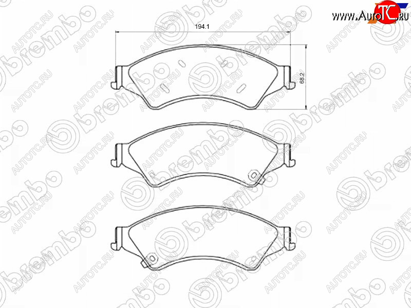 9 599 р. Колодки тормозные перед FL-FR SAT  Ford Ranger (2019-2023) SuperCab, SuperCrew  с доставкой в г. Нижний Новгород