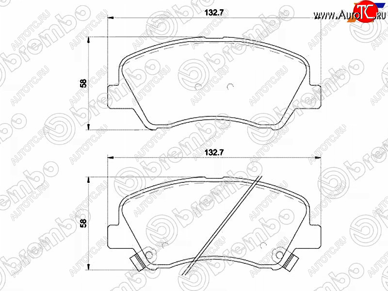 3 699 р. Колодки тормозные передние FR-FL SAT  Hyundai Creta SU (2020-2022)  с доставкой в г. Нижний Новгород