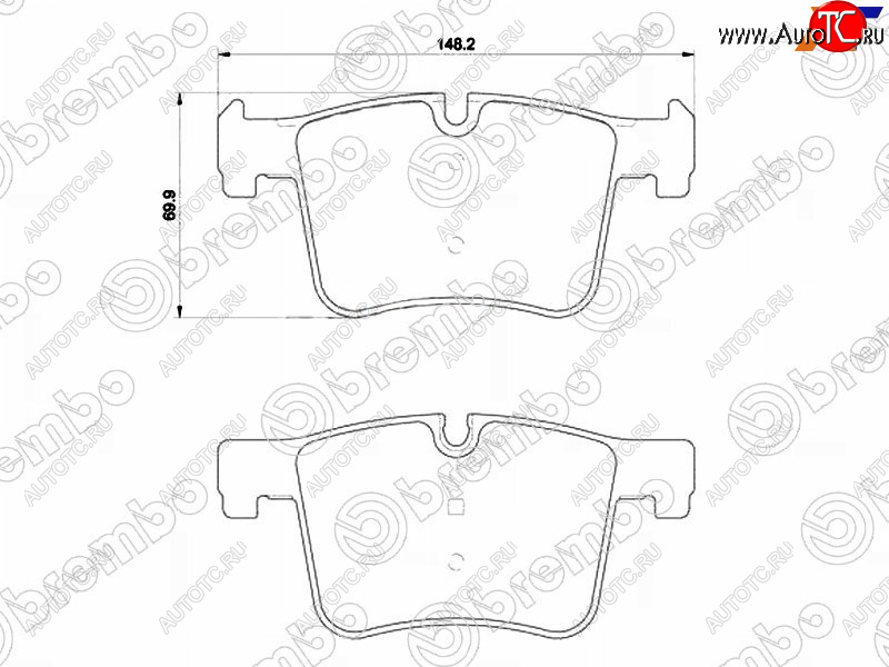 6 349 р. Колодки тормозные передние FL-FR SAT BMW 4 серия F32 купе дорестайлинг (2013-2017)  с доставкой в г. Нижний Новгород