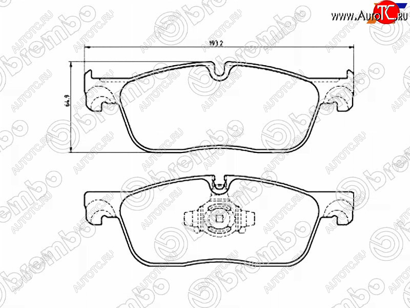 8 449 р. Колодки тормозные передние FL-FR SAT Land Rover Range Rover Velar 1 L560 (2017-2025)  с доставкой в г. Нижний Новгород