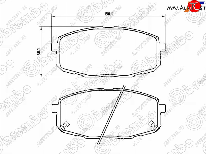 3 099 р. Колодки тормозные передние FL-FR SAT Hyundai I30 FD универсал рестайлинг (2010-2012)  с доставкой в г. Нижний Новгород