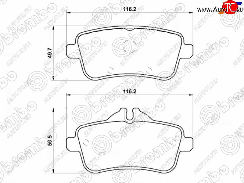 4 999 р. Колодки тормозные задние RH-LH SAT Mercedes-Benz ML class W166 (2011-2015)  с доставкой в г. Нижний Новгород