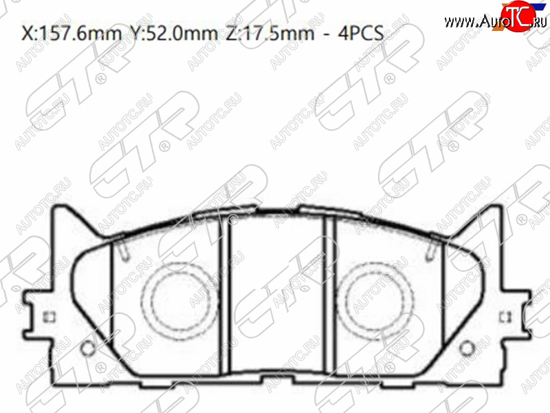 2 179 р. Колодки тормозные передние FL-FR SAT Toyota Camry XV50 дорестайлинг (2011-2014)  с доставкой в г. Нижний Новгород