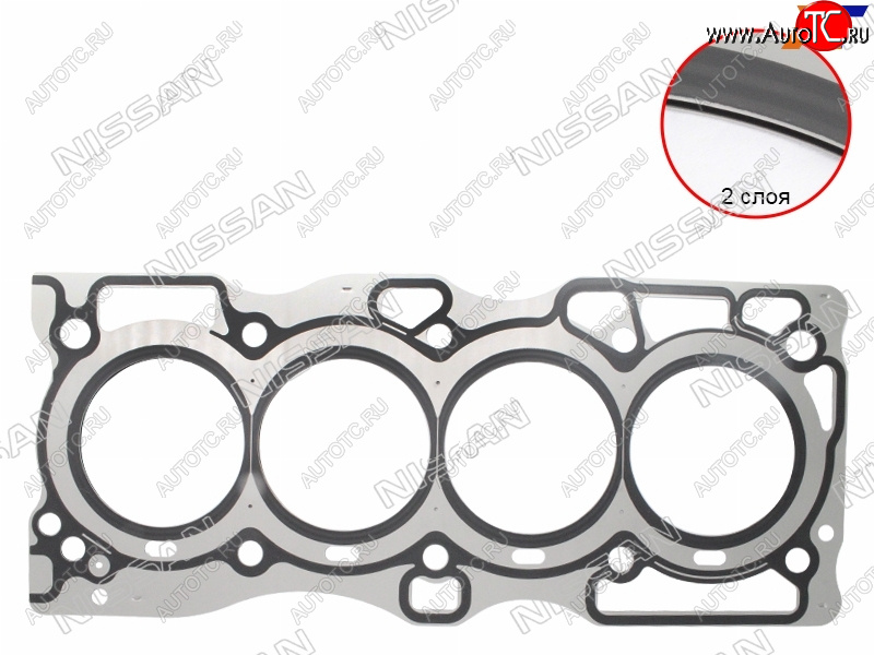 3 499 р. Прокладка ГБЦ QR25DE RH NISSAN  Nissan Murano  1 Z50 - X-trail  1 T30  с доставкой в г. Нижний Новгород