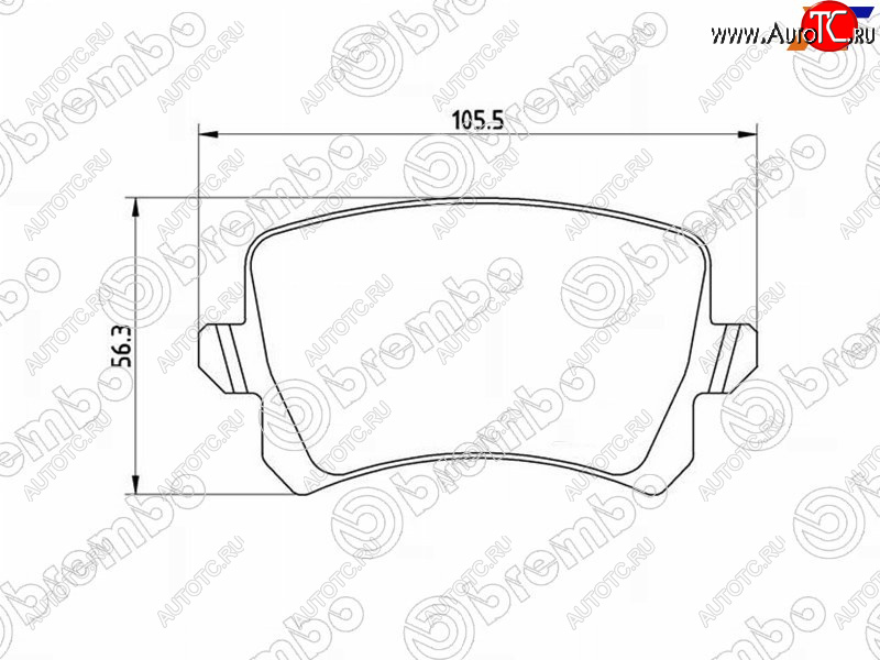 3 199 р. Колодки тормозные LH-RH SAT   Audi A3 (8PA хэтчбэк 5 дв.,  8P1 хэтчбэк 3 дв.), Skoda Octavia (A5), Superb (B6 (3T),  B6 (3T5)), Yeti  с доставкой в г. Нижний Новгород