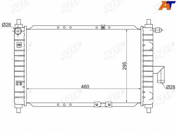 2 699 р. Радиатор SAT  Chery QQ6 (2006-2010), Daewoo Matiz ( M100,  M150,  M200,  M250,  M300) (1998-2016)  с доставкой в г. Нижний Новгород. Увеличить фотографию 1