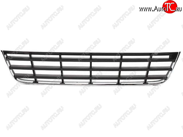 1 229 р. Центральная решетка переднего бампера (пр-во Китай) BODYPARTS Volkswagen Passat B6 универсал (2005-2010) (молдинг хром)  с доставкой в г. Нижний Новгород