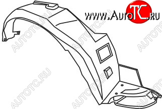 629 р. Правый подкрылок передний TYG Honda Accord CF седан дорестайлинг (1997-2000)  с доставкой в г. Нижний Новгород