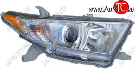 13 599 р. Правая фара (корректор) BodyParts  Toyota Highlander XU40 рестайлинг (2010-2013)  с доставкой в г. Нижний Новгород