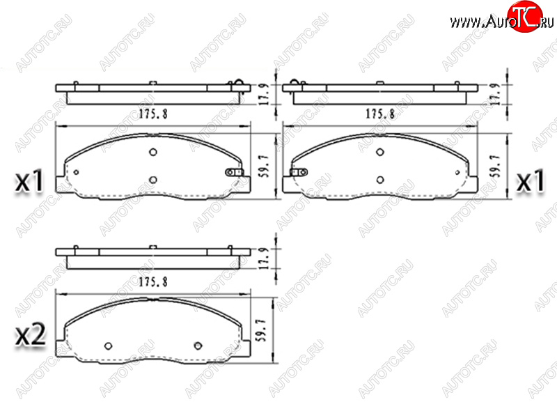 1 429 р. Колодки тормозные перед FL-FR SAT  ГАЗ ГАЗель Next ( A21,A22, С41, С42,  A21,A22, С41, С42, Фермер,  A60,A63, A64,  A62,А65,  A31,A32, C45, C46) - ГАЗель NEXT Citiline  А68  с доставкой в г. Нижний Новгород