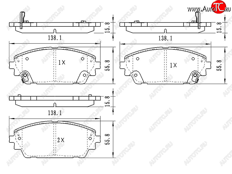 1 079 р. Колодки тормозные перед FL-FR SAT  Mazda 3/Axela  BP (2019-2024) седан, хэтчбэк  с доставкой в г. Нижний Новгород