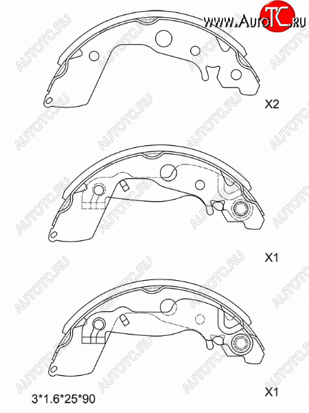 2 999 р. Колодки тормозные задние SAT RH-LH  Mazda 2/Demio  DE (2007-2014) дорестайлинг, рестайлинг  с доставкой в г. Нижний Новгород