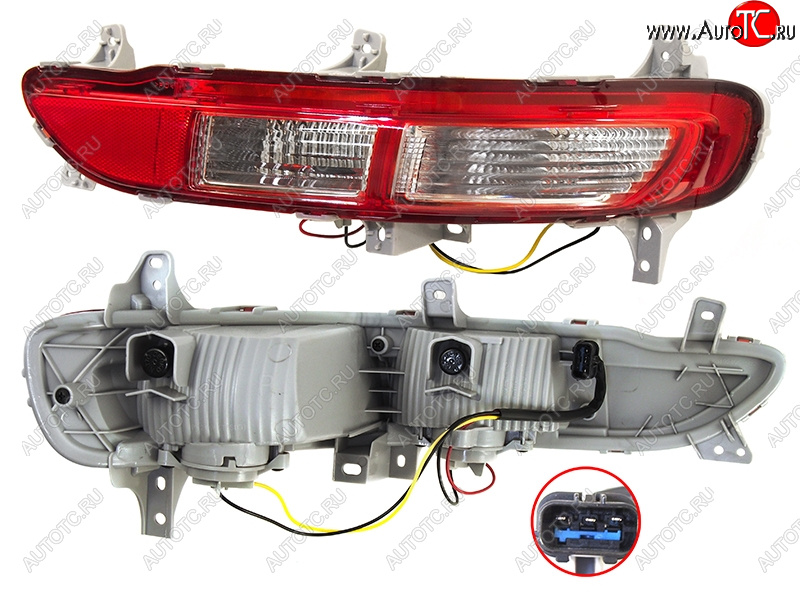 2 999 р. Правый фонарь в задний бампер SAT  KIA Sportage  4 QL (2016-2018) дорестайлинг  с доставкой в г. Нижний Новгород