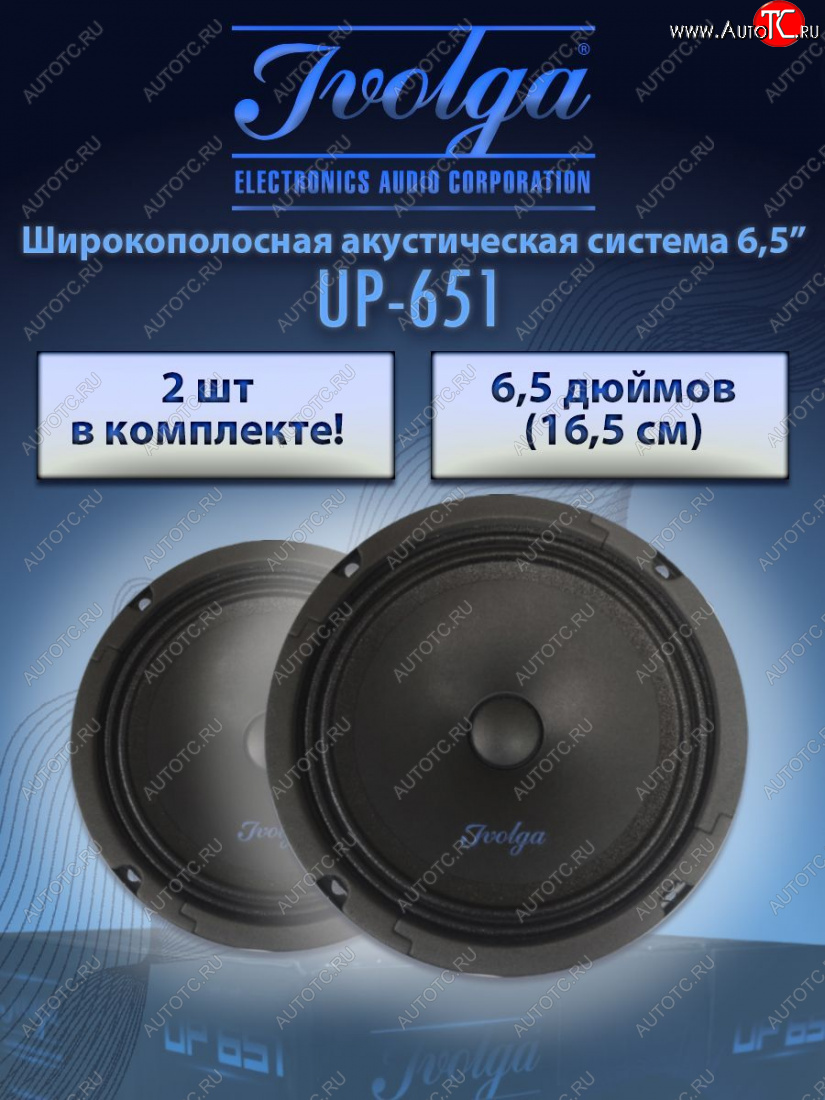 2 499 р. Широкополосная акустическая система Ivolga UP-651 Honda partner (2008-2010)  с доставкой в г. Нижний Новгород