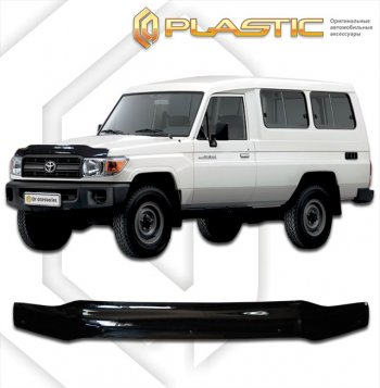 Дефлектор капота CA-Plastic Toyota (Тойота) Land Cruiser (Лэнд)  78 (2007-2023) 78 3 дв. 3-ий рестайлинг