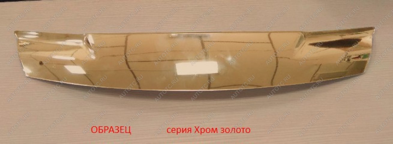 3 199 р.  Дефлектор капота CA-Plastic  Subaru Impreza  GJ (2012-2017) седан (Серия Хром золото)  с доставкой в г. Нижний Новгород