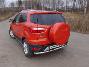 12 999 р. Защита задняя (нержавейка 60,3 мм) ТСС Тюнинг Ford EcoSport дорестайлинг (2013-2019)  с доставкой в г. Нижний Новгород. Увеличить фотографию 1